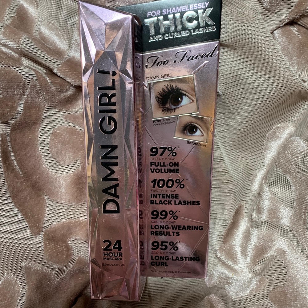 TOO FACED DAMN GIRL! Mascara NIB